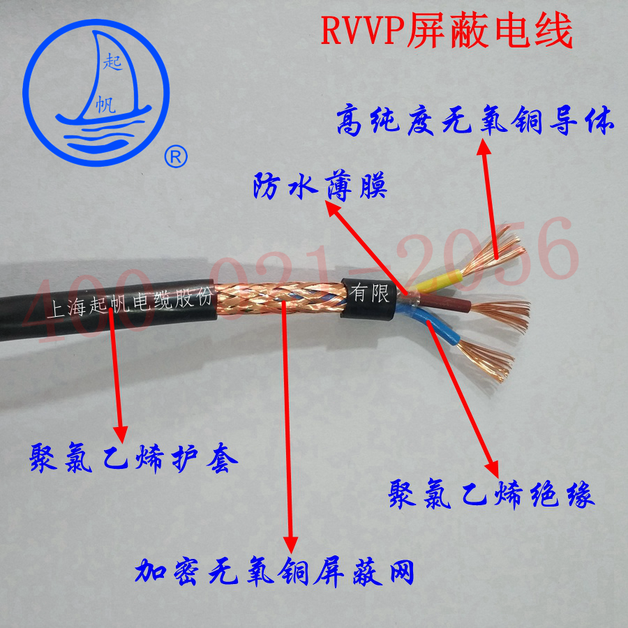 RVVP3X0.75起帆屏蔽線(xiàn)